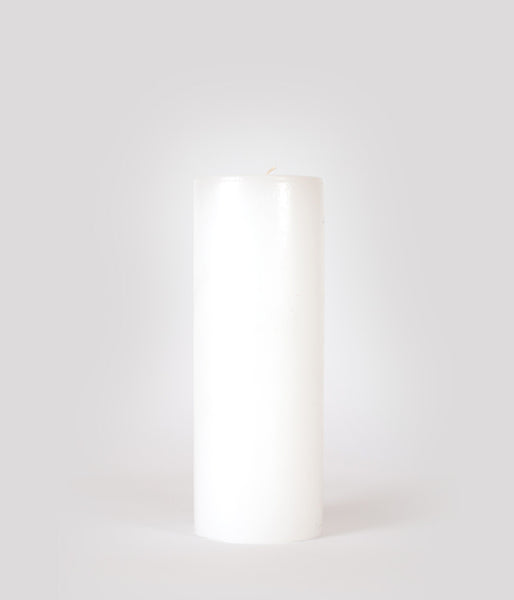 National Candle Pillar 95x250mm White Candles National Candles   