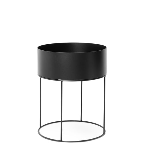 Plant Box - Round - Black Homewear Ferm Living   