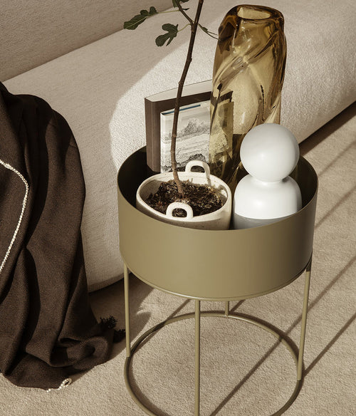 Plant Box Round /Olive Homewear Ferm Living   