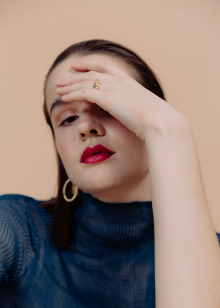 Rachel Stichbury Mini Pepita Ring Gold Plated Jewellery Rachel Stichbury   