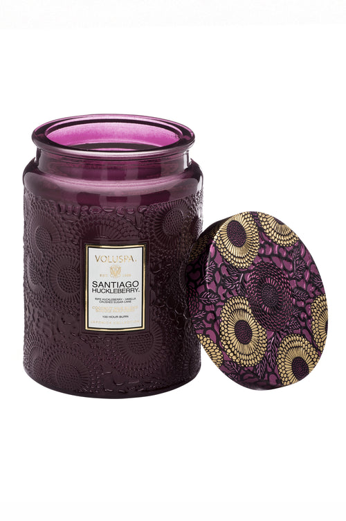 Voluspa Candle Santiago Huckleberry Large Candles Voluspa   