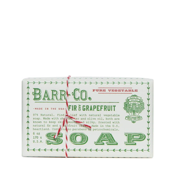 Barr-Co Wrapped Soap Fir & Grapefruit Toiletries Barr-Co   