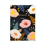 Notebook Oriental Poppy Homewear Saison Black  