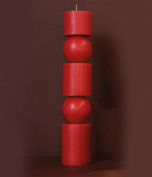 Andrea & Joen Large Totem Candle Candles Andrea & Joen Tomato  