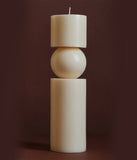 Andrea & Joen Medium Totem Candle Candles Andrea & Joen Bone  