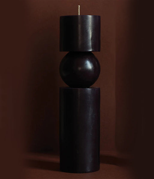 Andrea & Joen Medium Totem Candle Candles Andrea & Joen Jet  