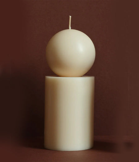National Candle Medium 19.5cm White