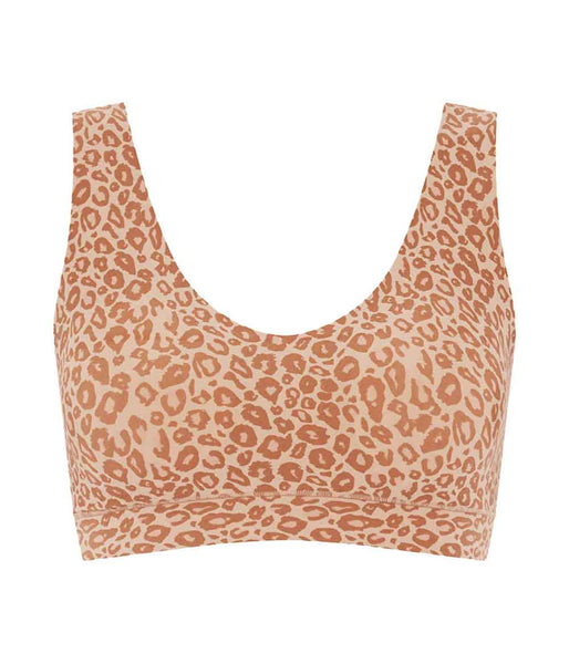 Chantelle V- Neck Bralette /Leopard-Light Clothing Chantelle   