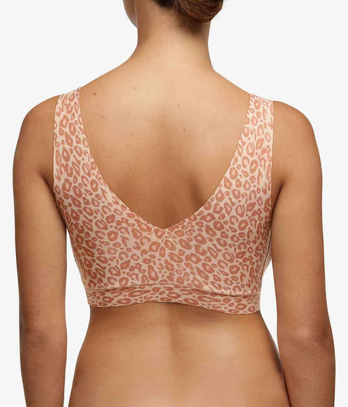 Chantelle V- Neck Bralette /Leopard-Light Clothing Chantelle   