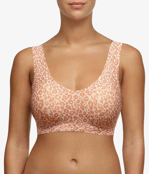 Chantelle V- Neck Bralette /Leopard-Light Clothing Chantelle Leopard/Light XSmall/Small 