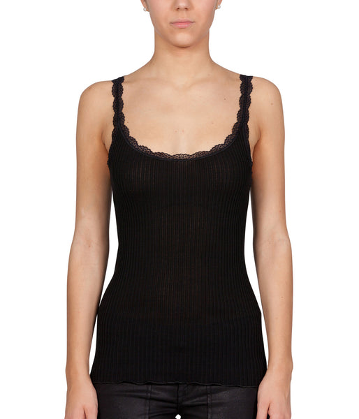EGI Lace Trim Camisole Clothing EGI Black Small/Medium 