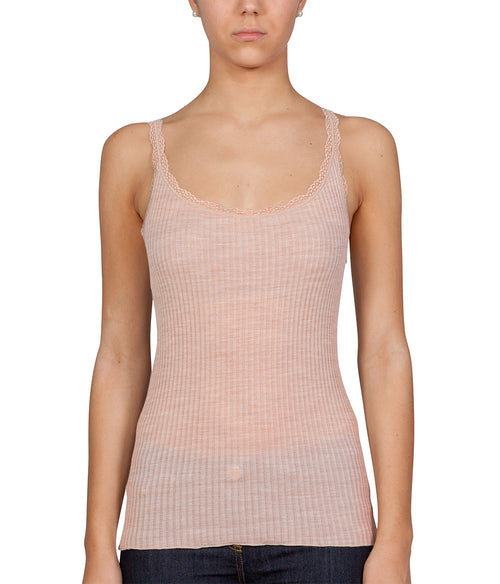 EGI Lace Trim Camisole Clothing EGI Muted Blush Small/Medium 