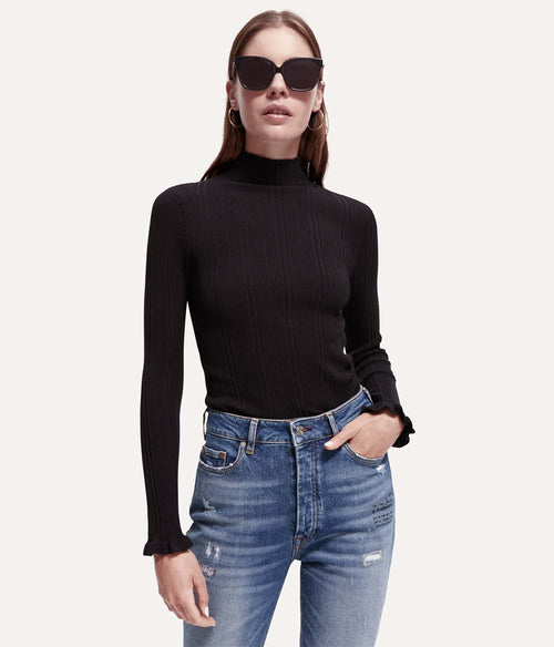 Scotch & Soda Ribbed Mock Pullover Clothing Scotch & Soda   