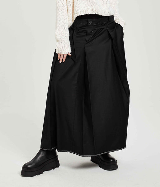 Umit Unal Wool Maxi Skirt Clothing Umit Unal   