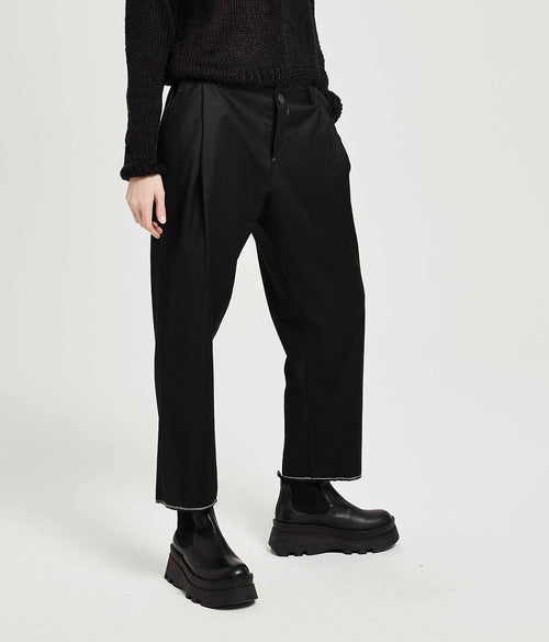 Umit Unal Wool Pants Clothing Umit Unal Black Small 