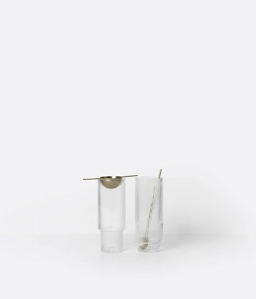 Ripple Long Drink Glass Set of 4 Homewear Ferm Living   