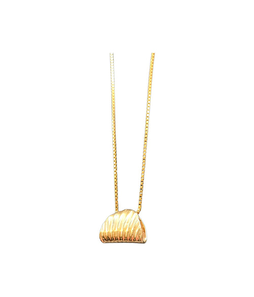 Rachel Stichbury Shell Wrap Necklace 60cm Chain/Gold Jewellery Rachel Stichbury   