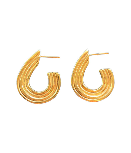 Rachel Stichbury Shell Wrap Earrings / Gold Plated