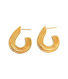 Rachel Stichbury Wound Up Earrings /Gold Plated Jewellery Rachel Stichbury   