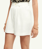 Scotch & Soda Structured High Rise Short Clothing Scotch & Soda X Small Off White 