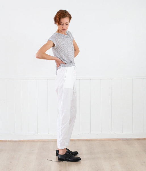 Transit Par-Such Cotton Pant White Clothing Transit   