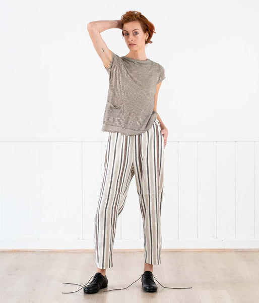 Transit Par-Such Pant Multi-Stripe Clothing Transit   