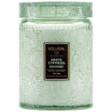 Voluspa Candle White Cypress - Glass Lid Candles Voluspa   